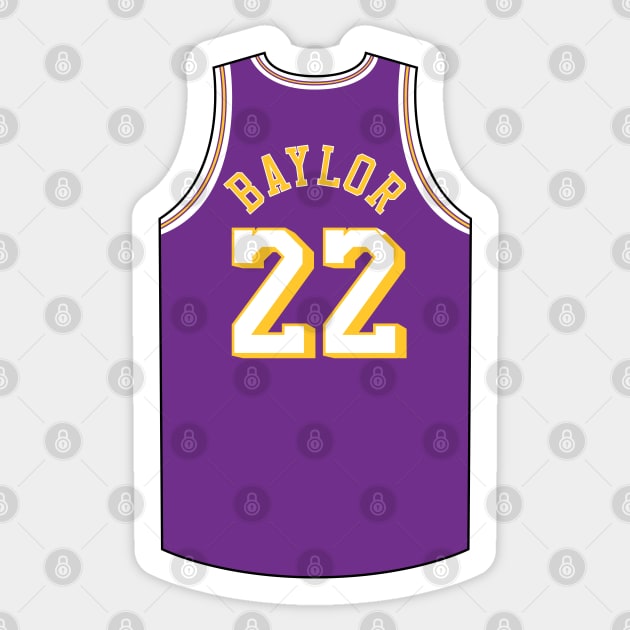 Elgin Baylor Los Angeles Jersey Qiangy Sticker by qiangdade